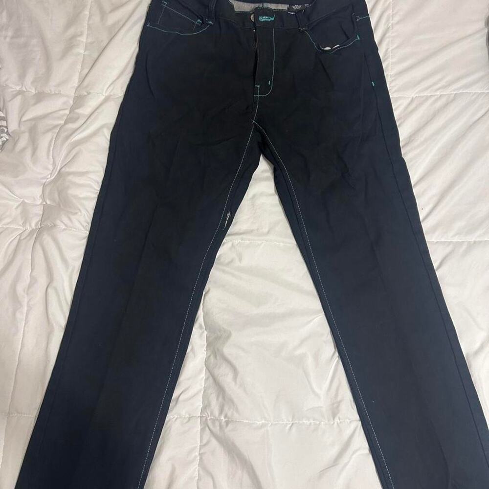 Refuse denim black cotton jeans